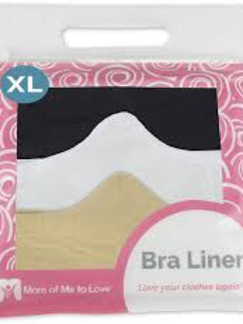 Bra Liners Pack - Black, White, Nude (XL)